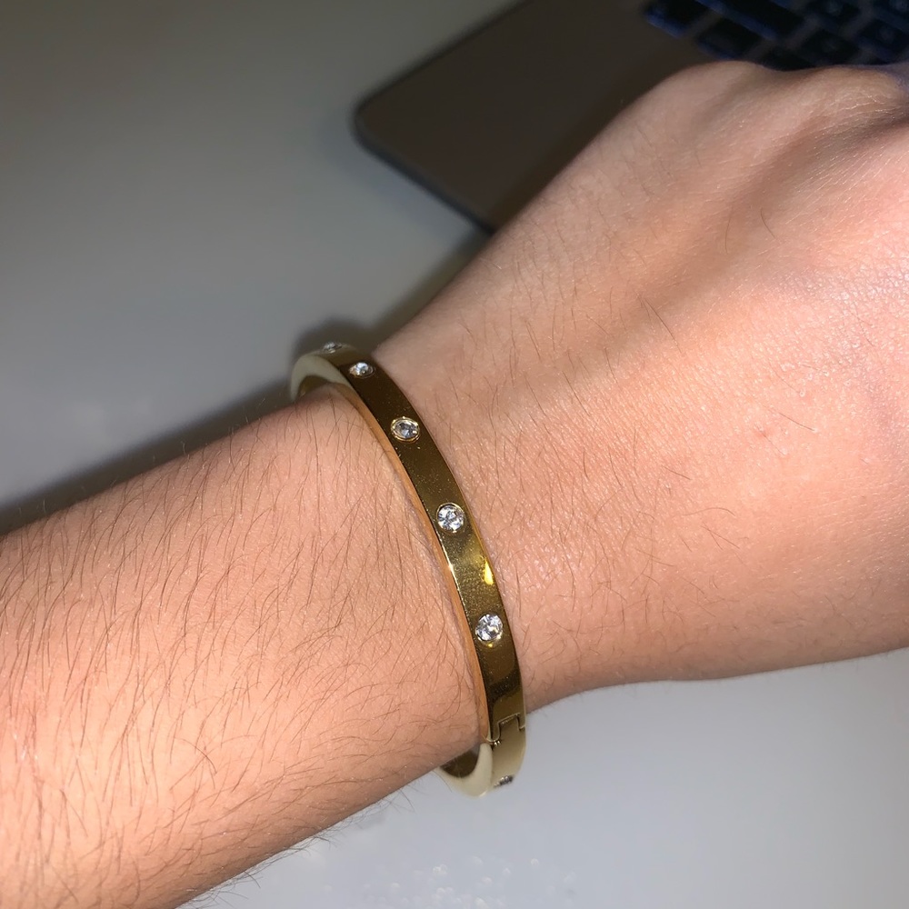 BRAND NEW Kate Spade gold diamond bangle
